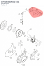 Diagram preview: COVER INGITION COIL (93039010000)