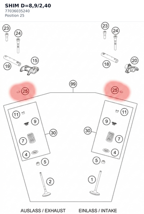 Diagram preview: SHIM D=8,9/2,40 (77036035240)