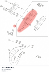 Diagram preview: SILENCER EXC (A43005081000)