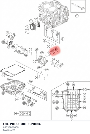 Diagram preview: OIL PRESSURE SPRING (63538026000)
