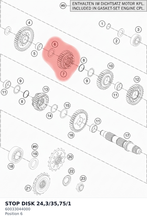 Diagram preview: STOP DISK 24,3/35,75/1 (60033044000)