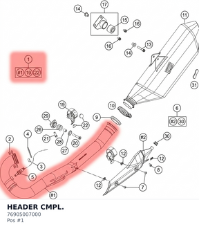 Diagram preview: HEADER CMPL. (76905007000)