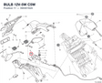 BULB 12V-5W C5W 39040162A diagram position