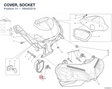 COVER, SOCKET 39040221A diagram position