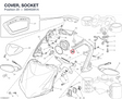 COVER, SOCKET 39040261A diagram position