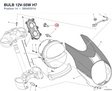 BULB 12V-55W H7 39040301A diagram position