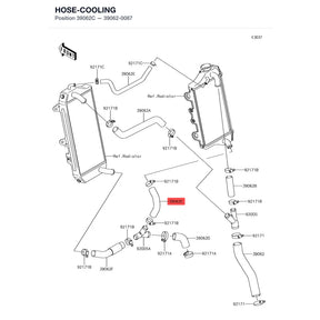 Kawasaki OEM – HOSE-COOLING product image