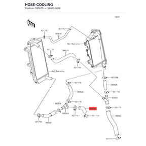 Kawasaki OEM – HOSE-COOLING product image