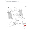 Kawasaki OEM – HOSE-COOLING,HEAD-3WA product image