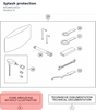 Diagram preview: Splash protection (64108023010)
