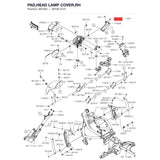 Kawasaki OEM – PAD,COWLING,UPP,RH product image