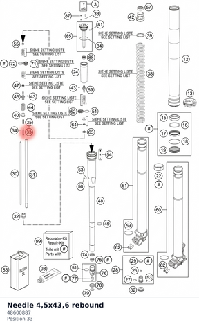 Diagram preview: Needle 4,5x43,6 rebound (48600887)