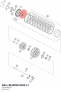 Diagram preview: BALL BEARING 6003 C3 (0625060033)