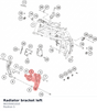 Diagram preview: Radiator bracket left (96335001010)