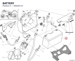 BATTERY 39520311A diagram position