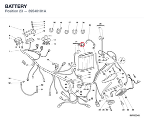 BATTERY 39540101A diagram position