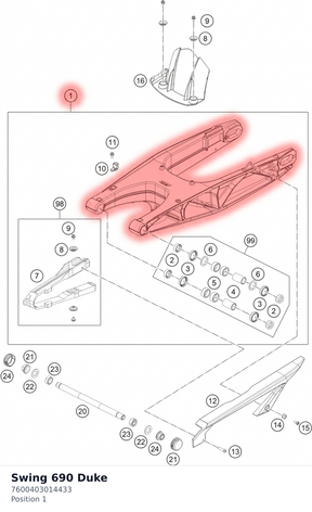 Diagram preview: Swing 690 Duke (7600403014433)