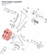 Diagram preview: Front intake camshaft (A60036009144)