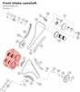 Diagram preview: Front intake camshaft (A60036009144)