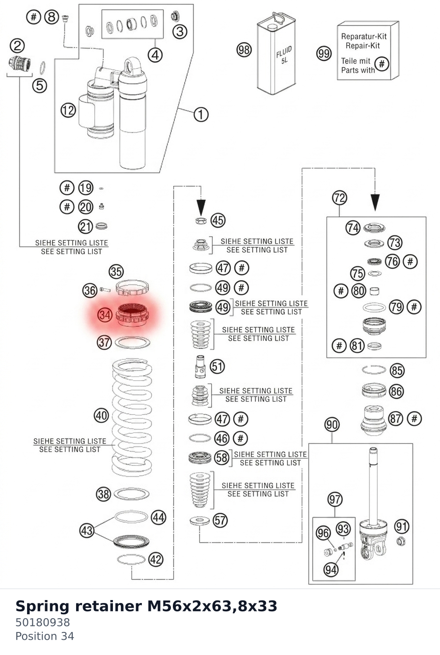 Diagram preview: Spring retainer M56x2x63,8x33 (50180938)