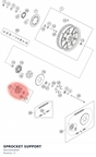 Diagram preview: SPROCKET SUPPORT (90210050000)