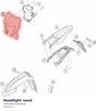 Diagram preview: Headlight mask (A49008001000EBE)