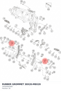 Diagram preview: RUBBER GROMMET 30X20-M8X20 (76305062000)