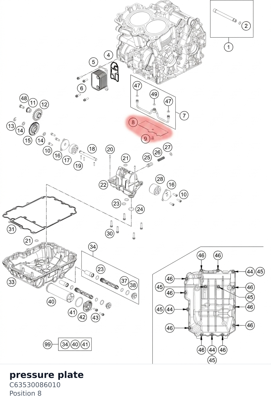 Diagram preview: pressure plate (C63530086010)