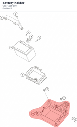 Diagram preview: battery holder (C90711054100)
