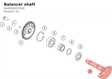 Diagram preview: Balancer shaft (A44030057000)