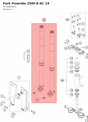 Diagram preview: Fork Freeride 250F/E-XC 19 (05188S4001)