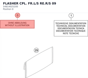 Diagram preview: FLASHER CPL. FR.L/S RE.R/S 09 (54814025200)