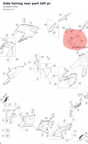 Diagram preview: Side fairing rear part left pr (61908043044)