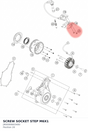 Diagram preview: SCREW SOCKET STEP M6X1 (J900000603400)