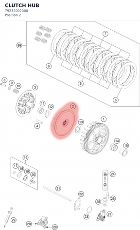 Diagram preview: CLUTCH HUB (79232002000)