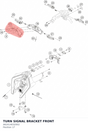 Diagram preview: TURN SIGNAL BRACKET FRONT (A62414032002)