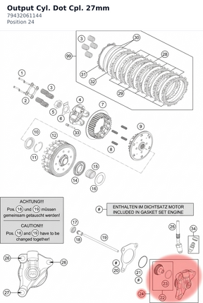 Diagram preview: Output Cyl. Dot Cpl. 27mm (79432061144)