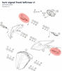 Diagram preview: turn signal front left/rear ri (60314025000)