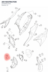 Diagram preview: AIR RESTRICTOR (A43006012050)