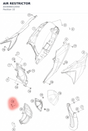 Diagram preview: AIR RESTRICTOR (A43006012050)