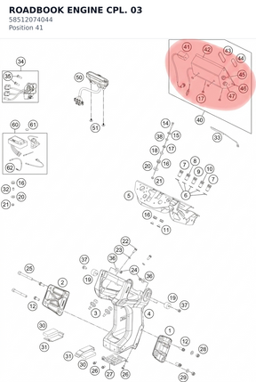 Diagram preview: ROADBOOK ENGINE CPL.        03 (58512074044)