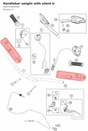 Diagram preview: Handlebar weight with silent b (A60702004000)
