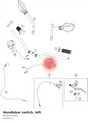 Diagram preview: Handlebar switch, left (93102023000)