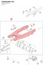 Diagram preview: SWINGARM CPL. (A60604030044)