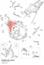 Diagram preview: Intake air cover (A49003002050)