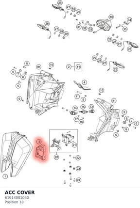 Diagram preview: ACC COVER (61914001060)
