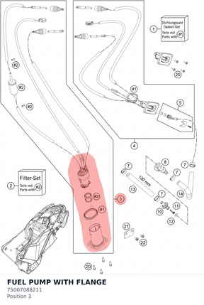 Diagram preview: FUEL PUMP WITH FLANGE (75007088211)