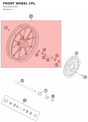 Diagram preview: FRONT WHEEL CPL. (90109001044)