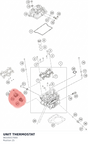 Diagram preview: UNIT THERMOSTAT (96335017000)