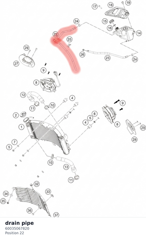 Diagram preview: drain pipe (60035067820)